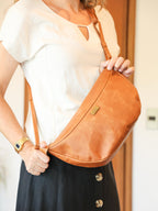 Cartera de Cuero Copihue Café