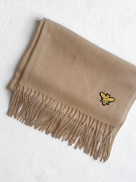 Bufanda Abeja en Beige