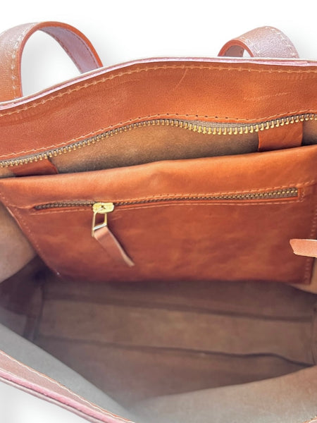 Pack Cartera Alba Café y Accesorios Guinda