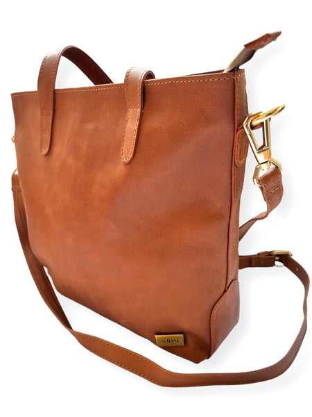 Pack Cartera Alba Café y Accesorios Guinda