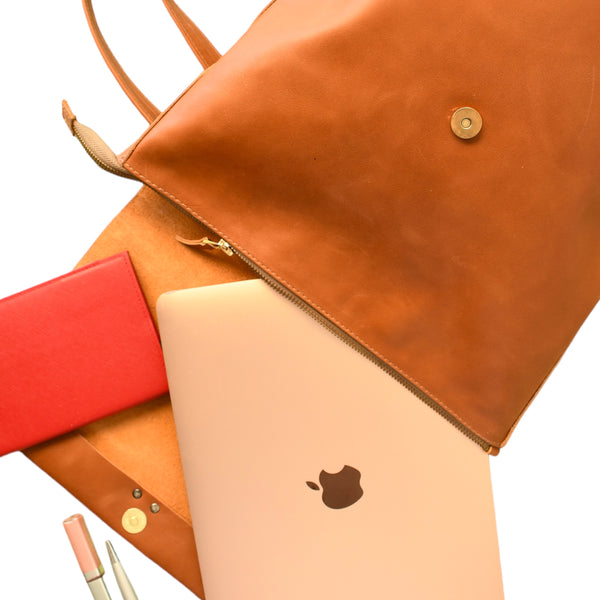 Mochila de Cuero Alerce Café