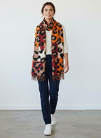 Bufanda Guepardo Animal Print Camel