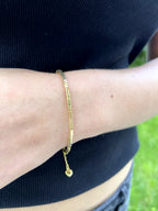 Pulsera Mostacilla Baño Oro