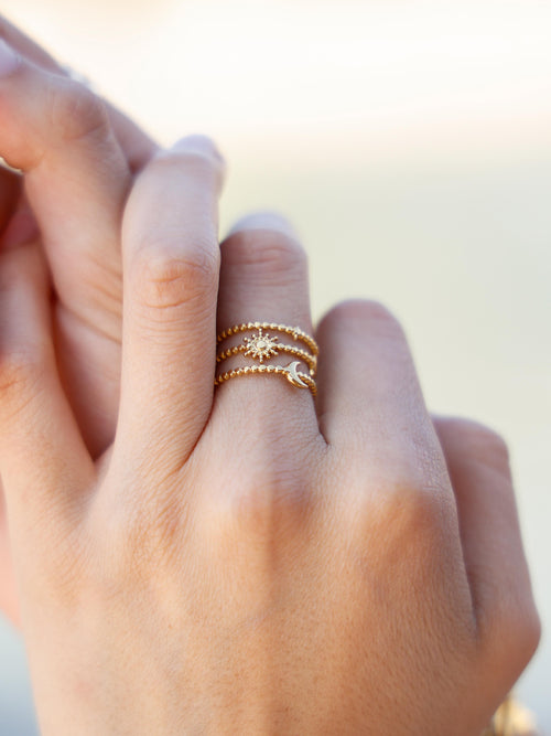 Anillo Cielo Baño de Oro