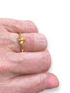 Anillo Abeja Baño de Oro