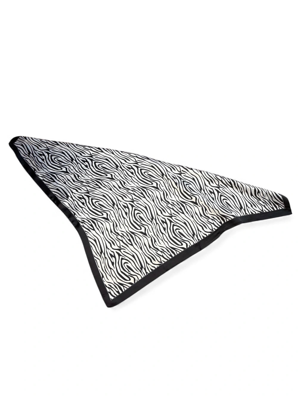 Pañuelo Cebra borde Negro 70x70 cms.